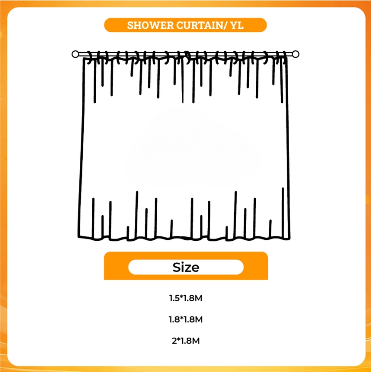 3D shower curtain - Sakamoto Days Shop