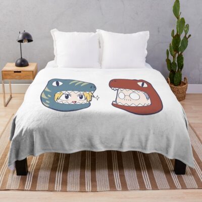 The Chibi Teacher And His Chibi Student Throw Blanket
