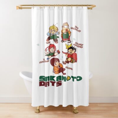 Sakamoto Days Shower Curtain