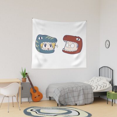 The Chibi Teacher And His Chibi Student Tapestry